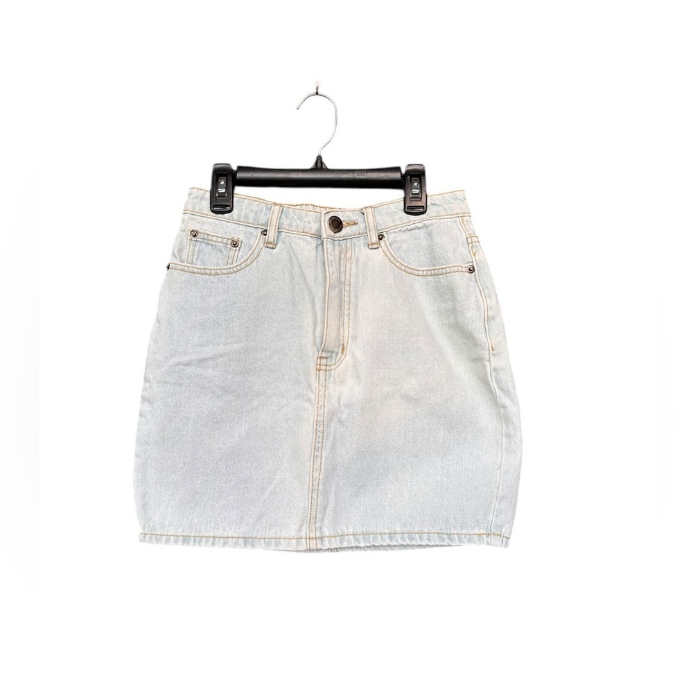 Nasty Gal Light Denim Mini Skirt Size 4